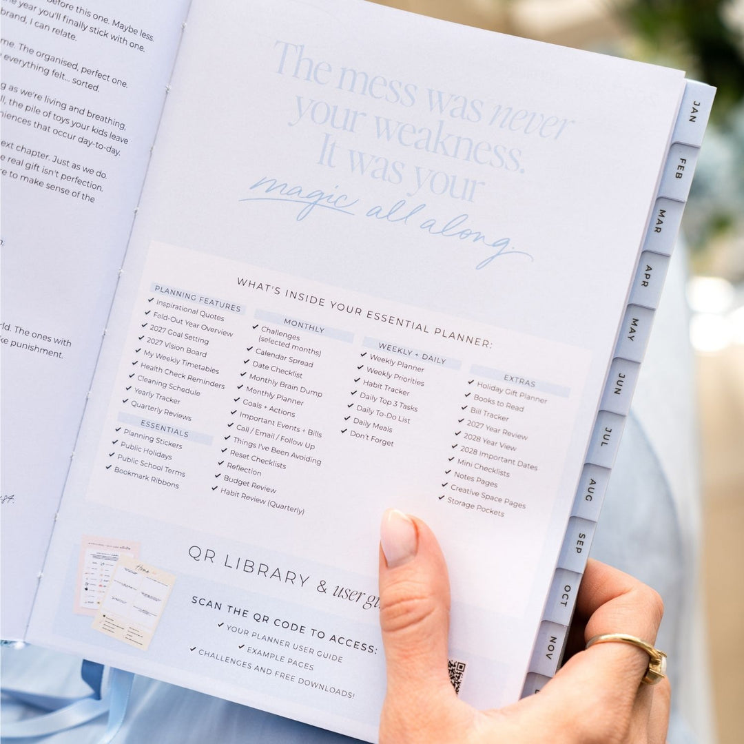 2027 Essential Weekly Planner - Bluebelle