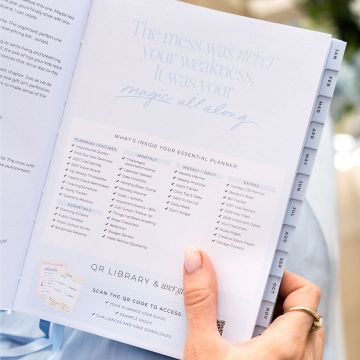2027 Essential Weekly Planner - Bluebelle