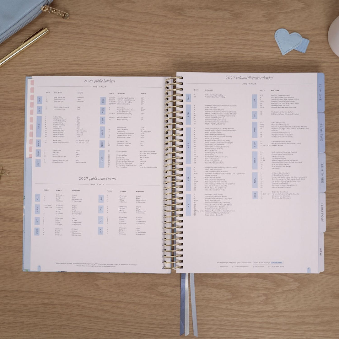 2027 Teacher Planner A4 - Bluebelle
