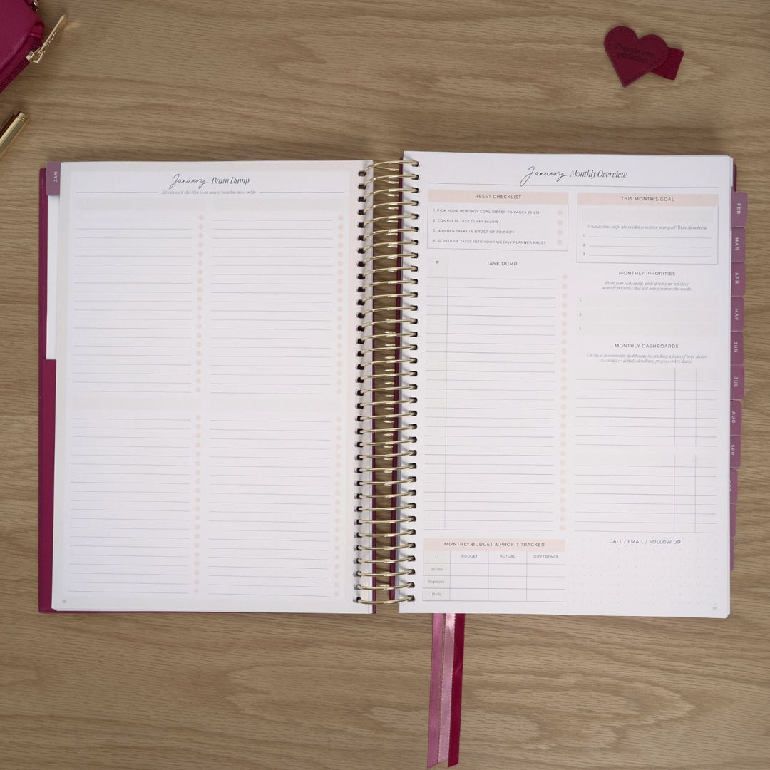 2027 Business Planner A4 - Berry