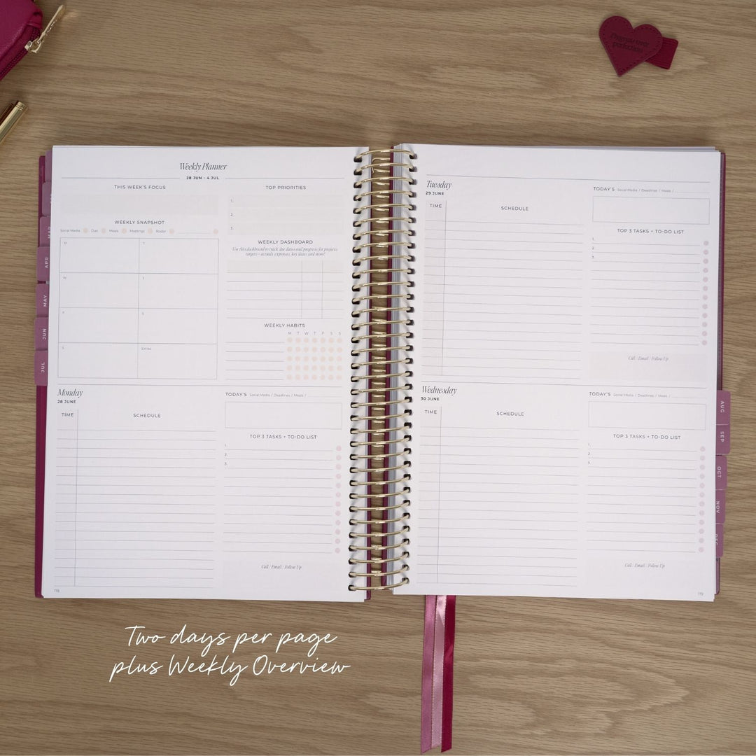 2027 Business Planner A4 - Berry