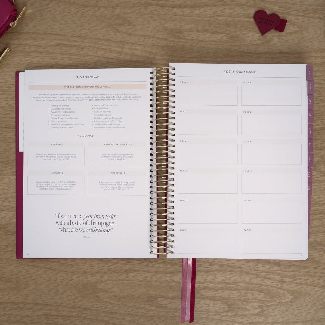 2027 Business Planner A4 - Berry