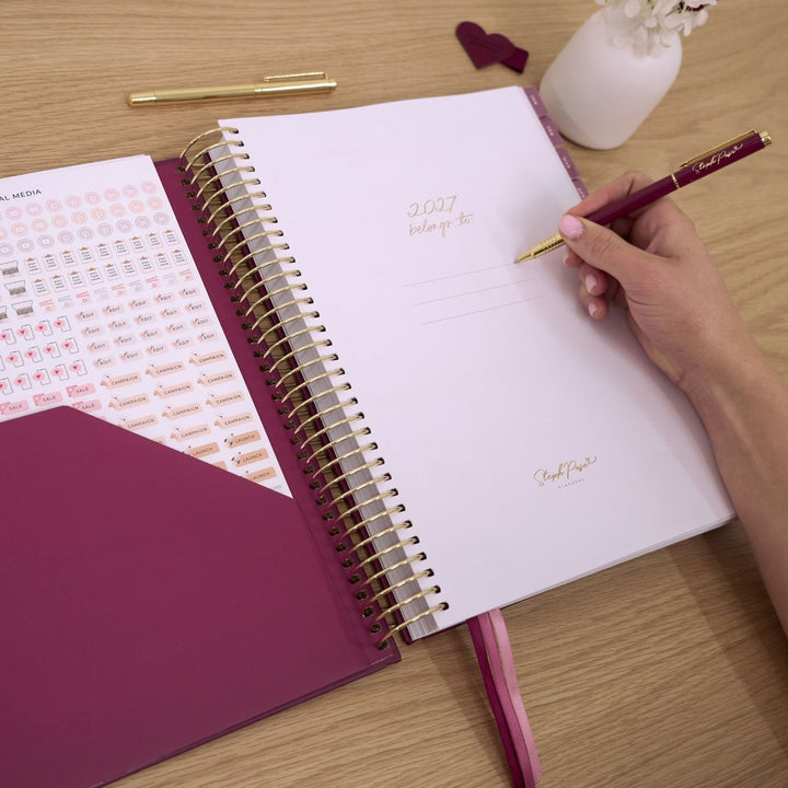 2027 Business Planner A4 - Berry
