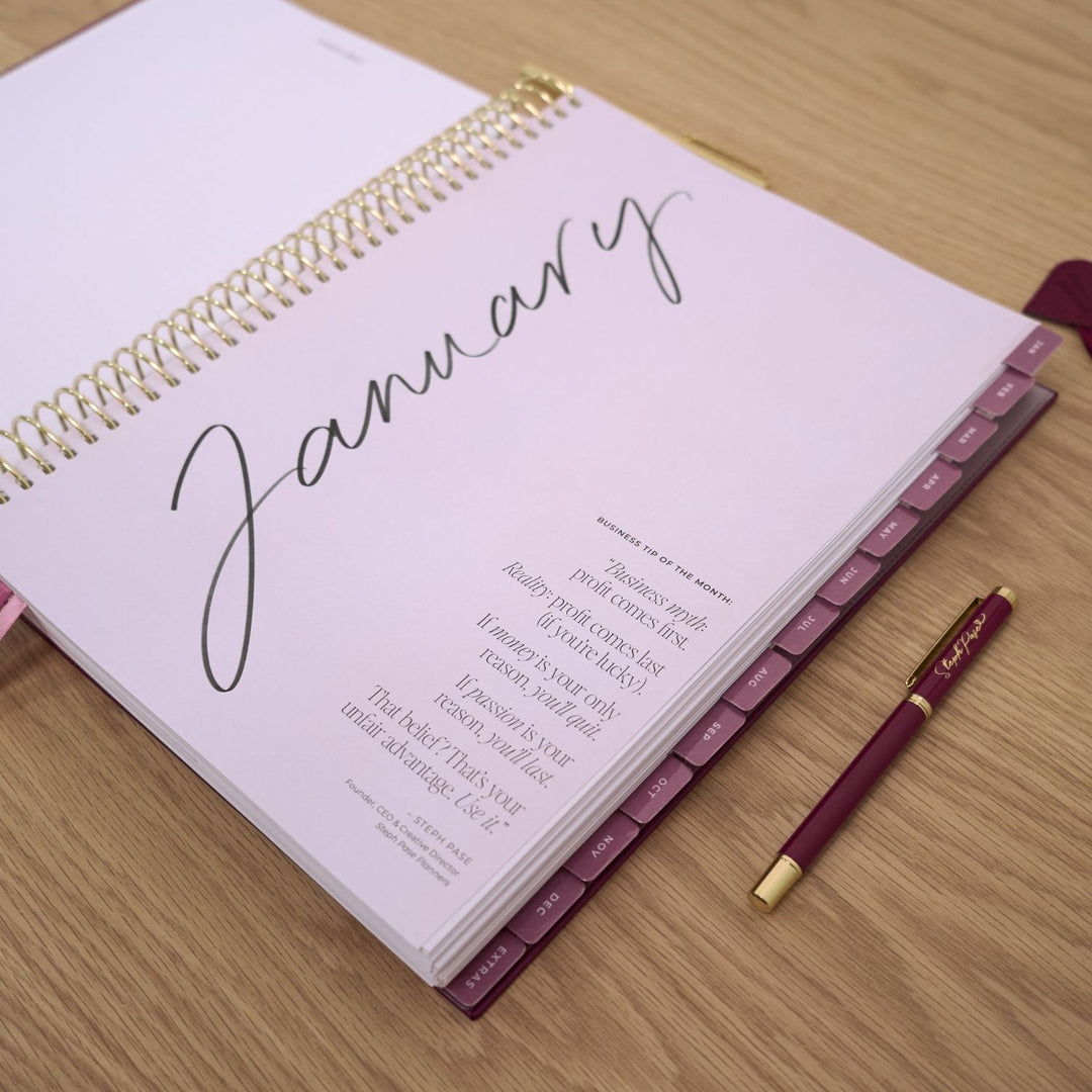 2027 Business Planner A4 - Berry