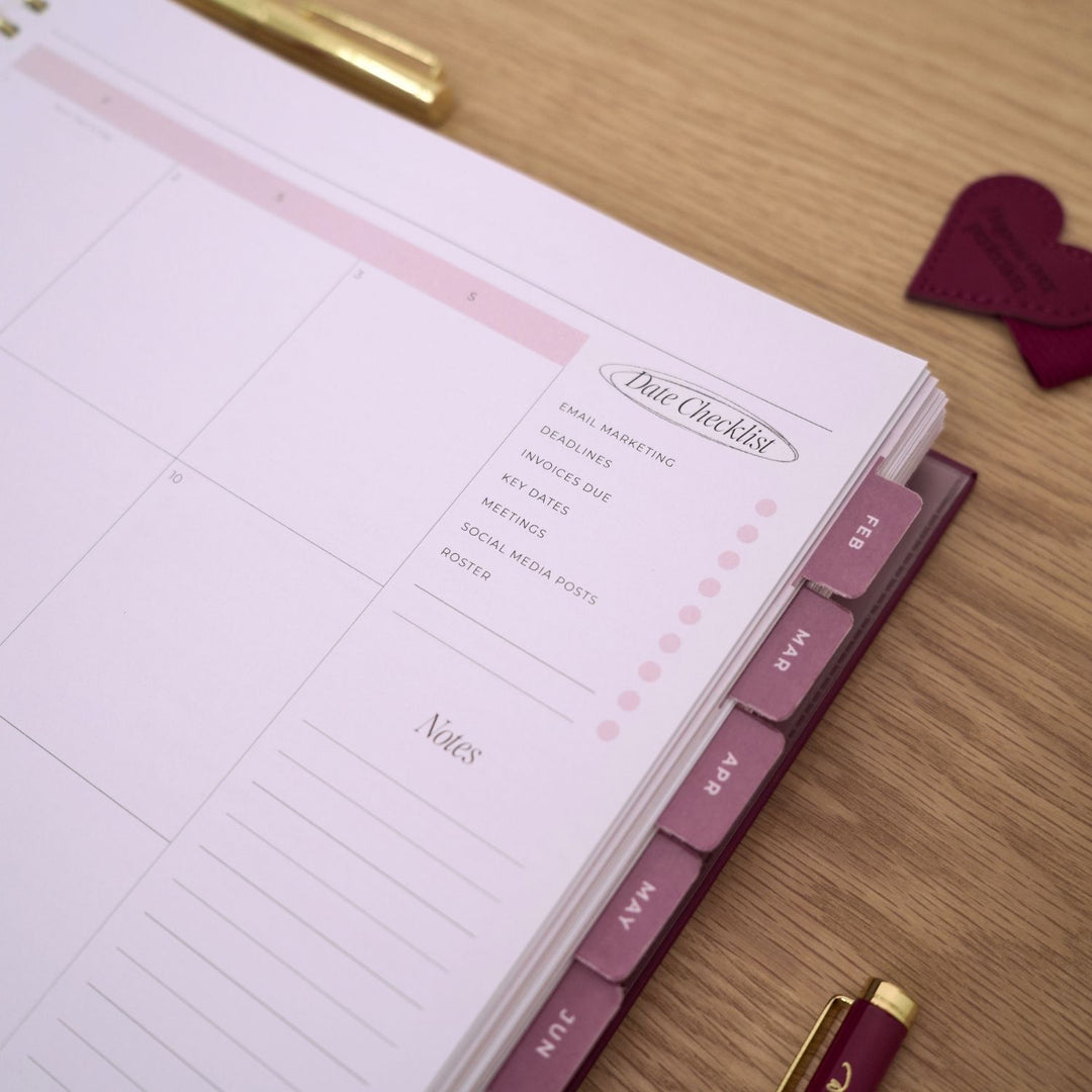2027 Business Planner A4 - Berry