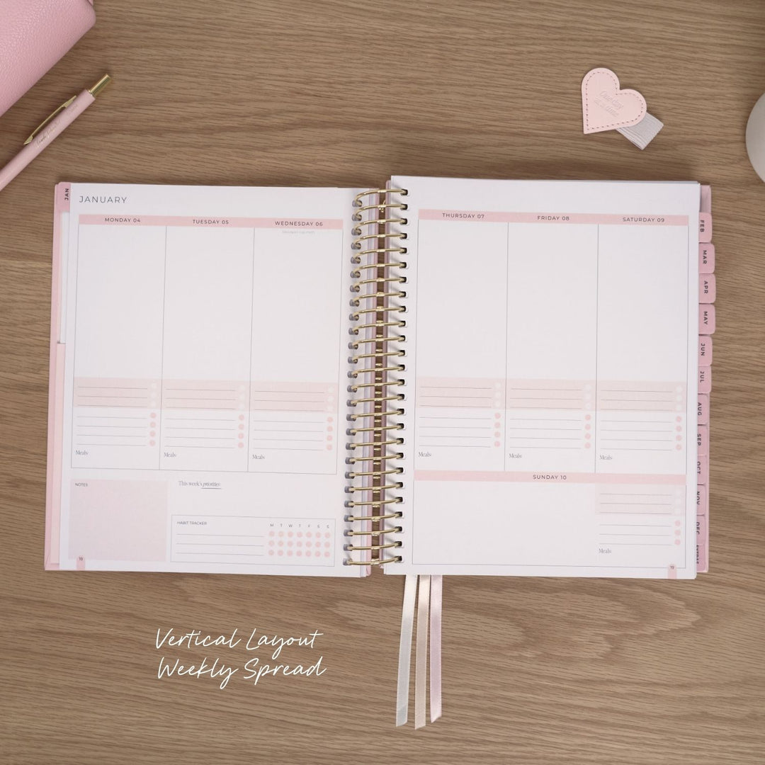 2027 Classic Weekly Planner - Blush