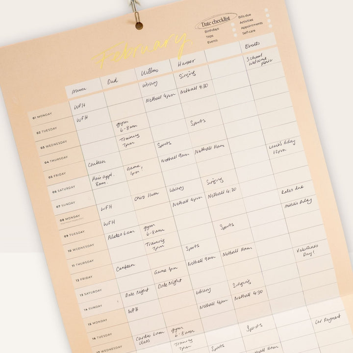 2027 Family Wall Planner