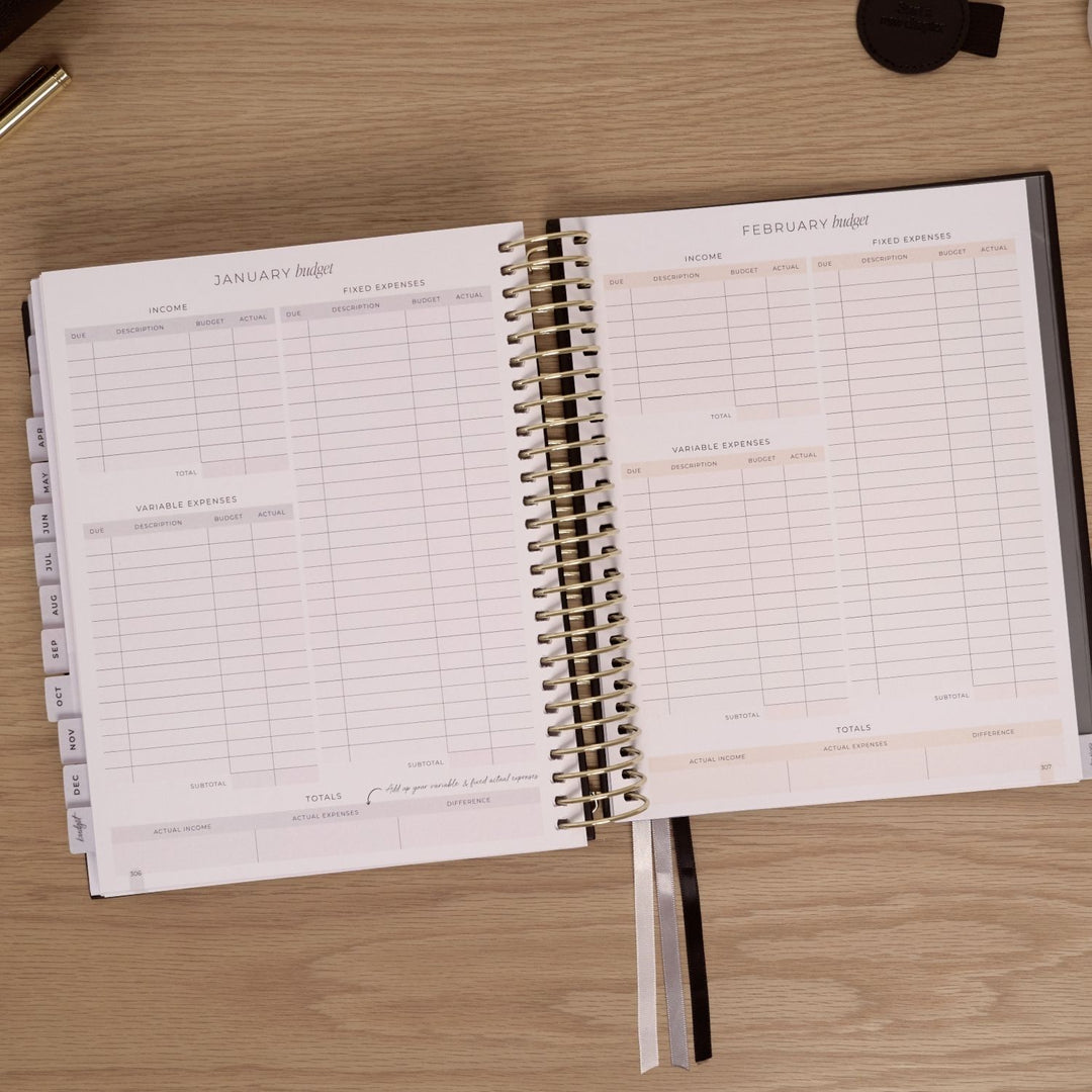 2027 Signature Weekly Planner - Black