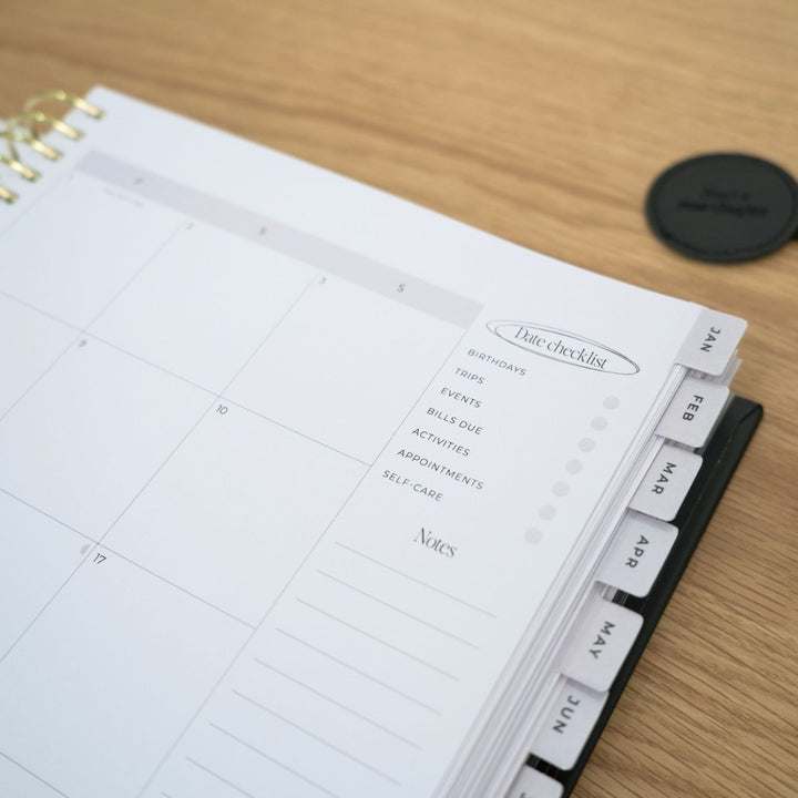 2027 Signature Weekly Planner - Black