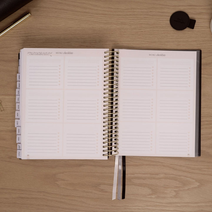 2027 Signature Weekly Planner - Black