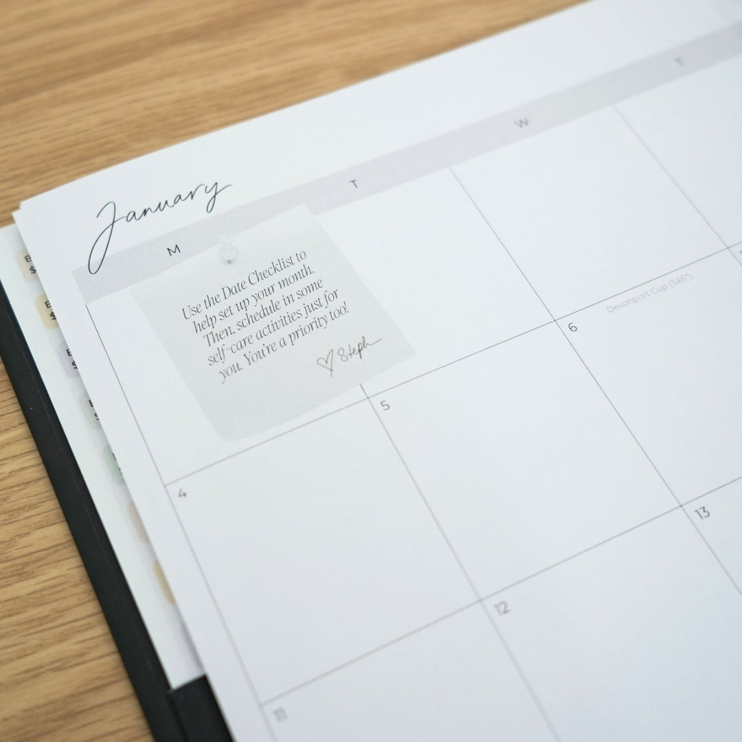 2027 Signature Weekly Planner - Black