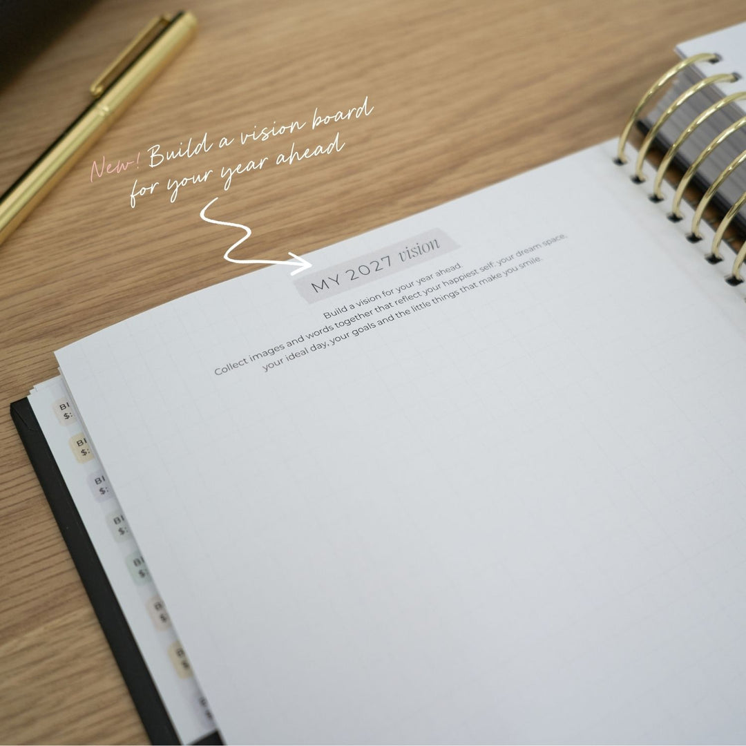 2027 Signature Weekly Planner - Black