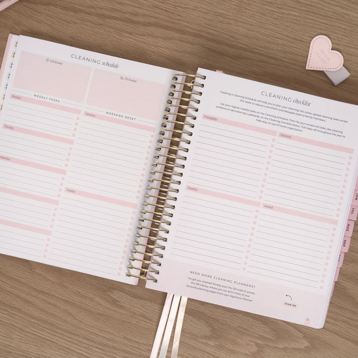 2027 Signature Weekly Planner - Blush + Yellow Gold