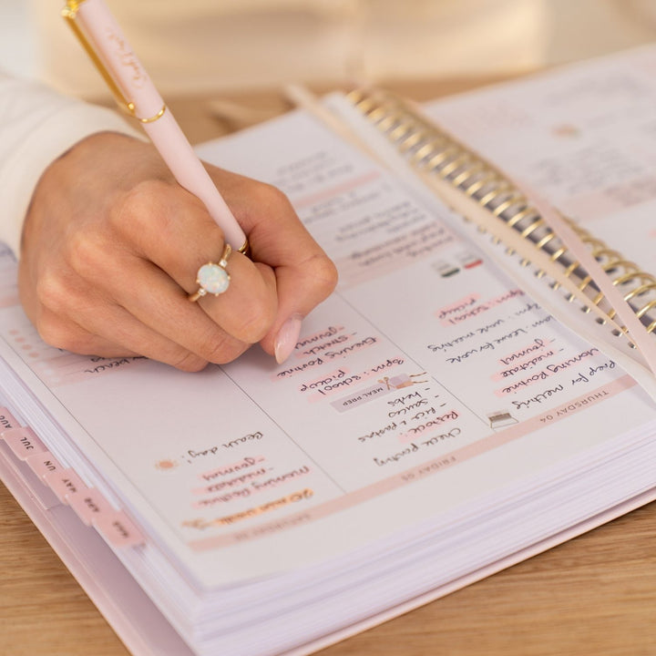 2027 Signature Weekly Planner - Blush + Yellow Gold