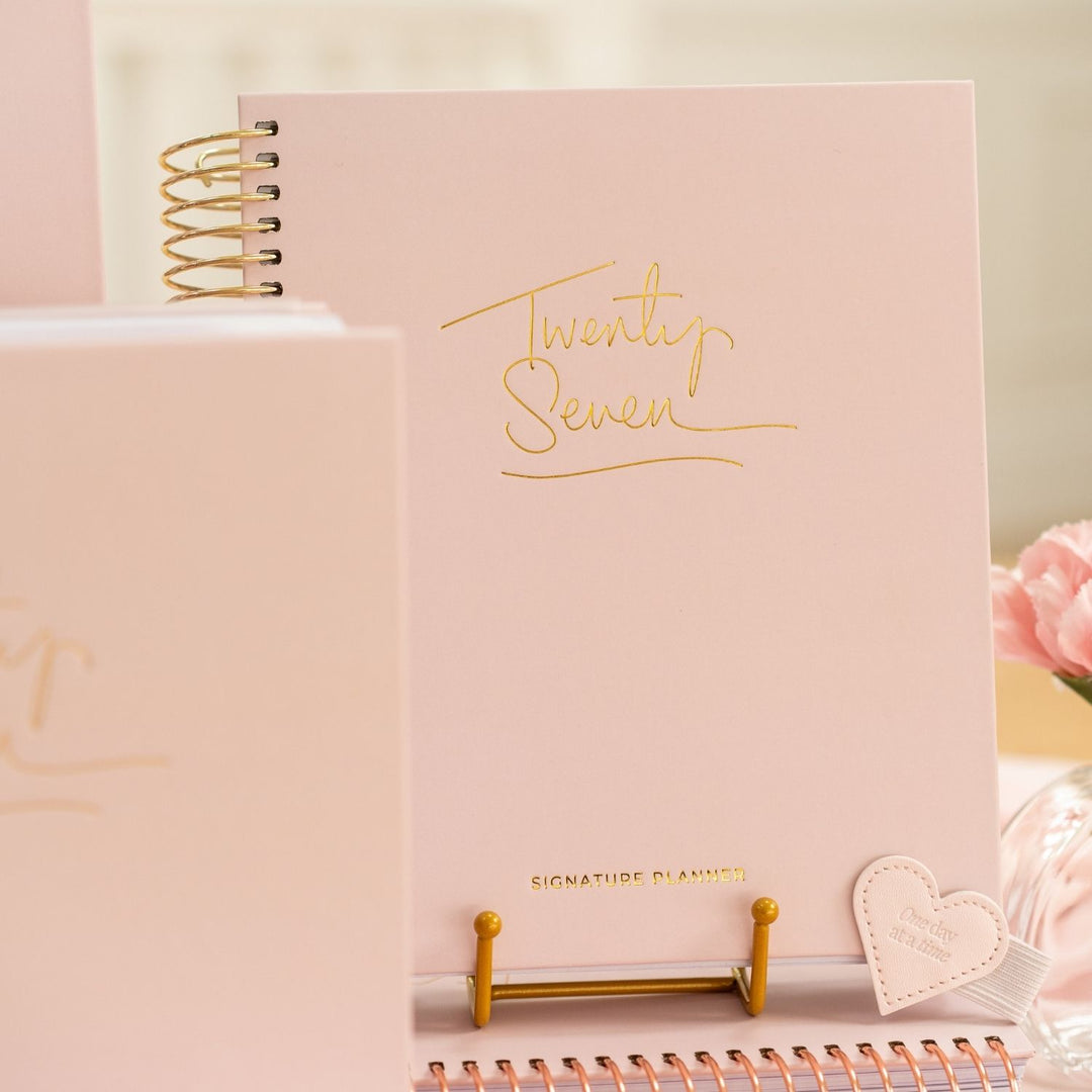 2027 Signature Weekly Planner - Blush + Yellow Gold