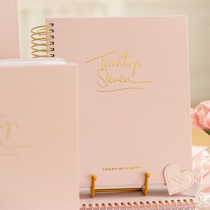 2027 Signature Weekly Planner - Blush + Yellow Gold