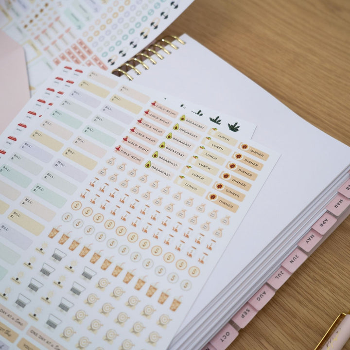 2027 Signature Weekly Planner - Blush + Yellow Gold