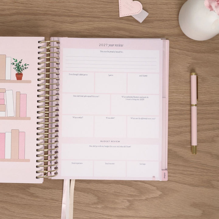 2027 Signature Weekly Planner - Blush + Yellow Gold