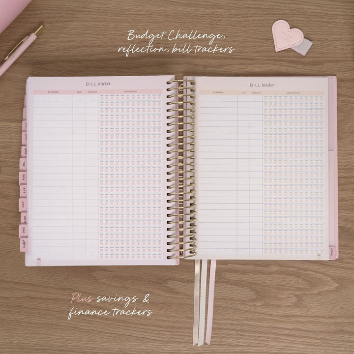 2027 Signature Weekly Planner - Blush + Yellow Gold