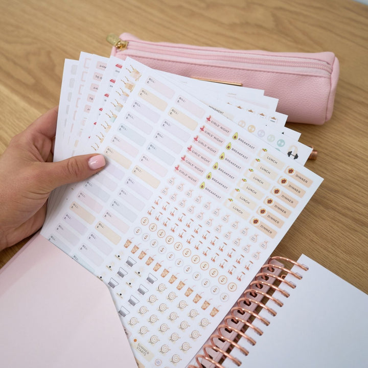 2027 Signature Weekly Planner - Blush + Rose Gold