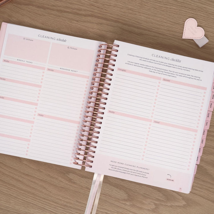 2027 Signature Weekly Planner - Blush + Rose Gold
