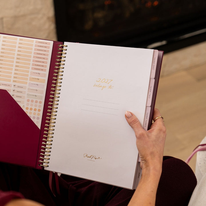 2027 Teacher Planner A4 - Berry