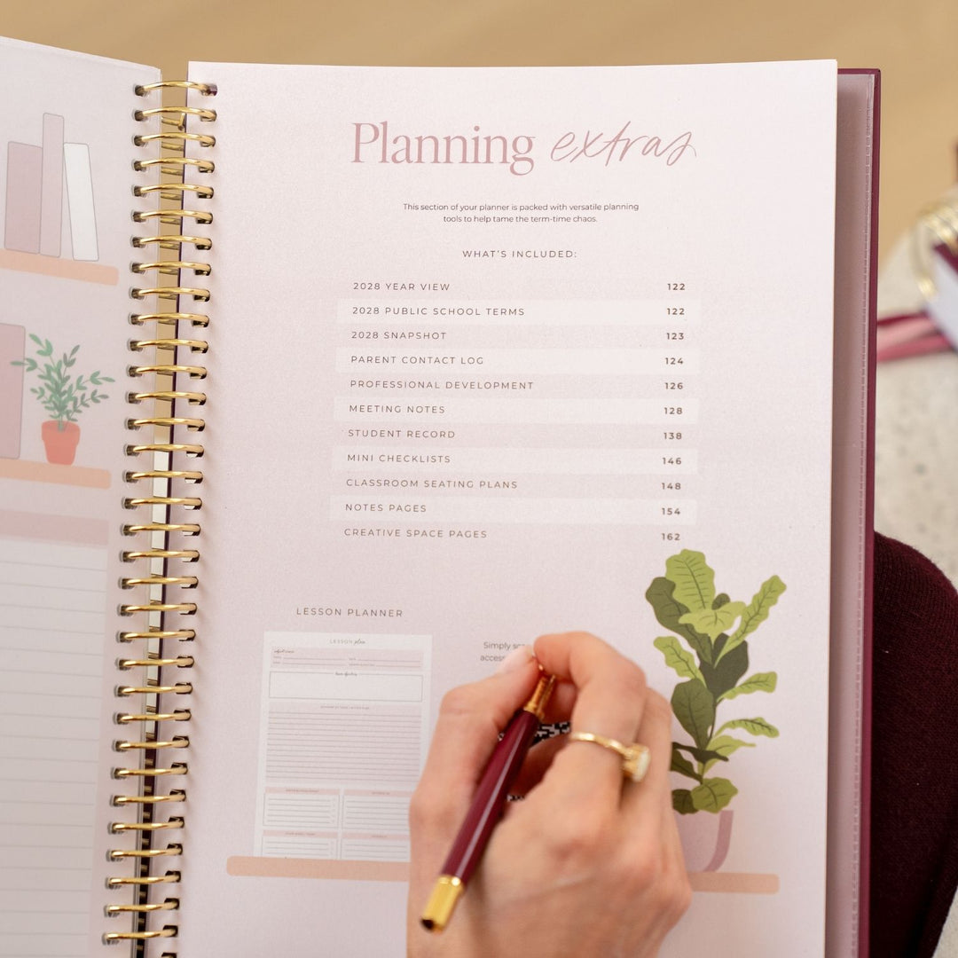 2027 Teacher Planner A4 - Berry