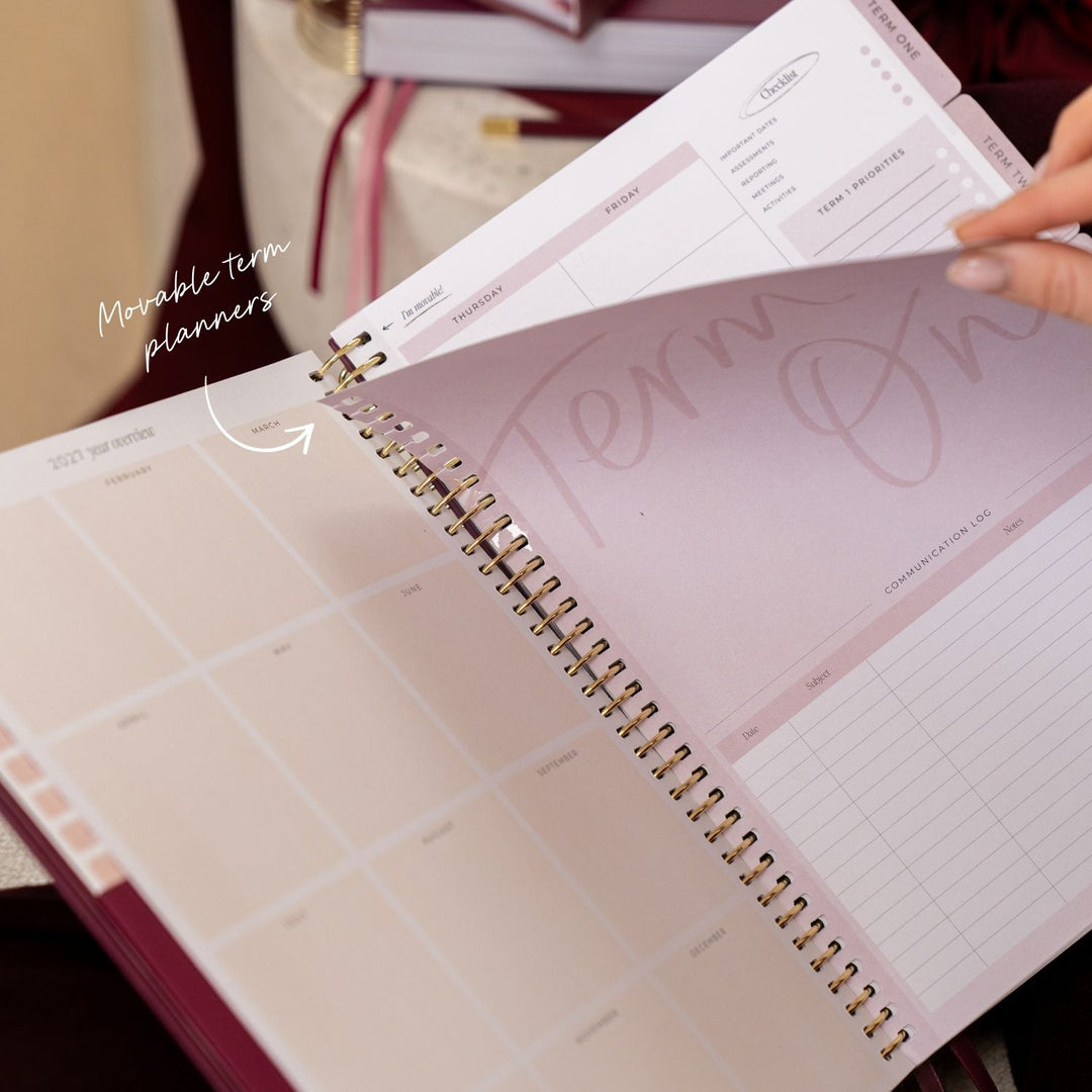 2027 Teacher Planner A4 - Berry