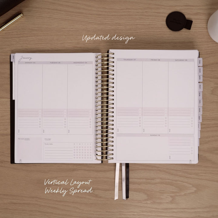 2027 Signature Weekly Planner - Black