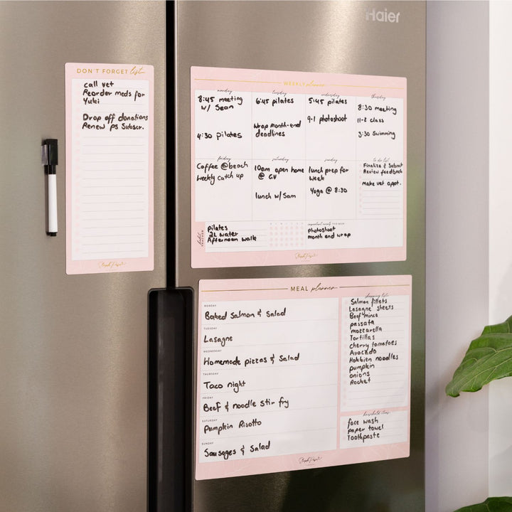 Weekly Planner Magnet - Blush Pink