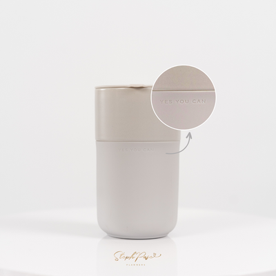 Inspirational Reusable Travel Mug - Grey