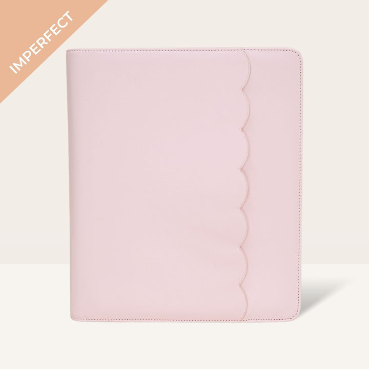 *Imperfect* Luxe Zip-up Planner Folio - Blush - Large