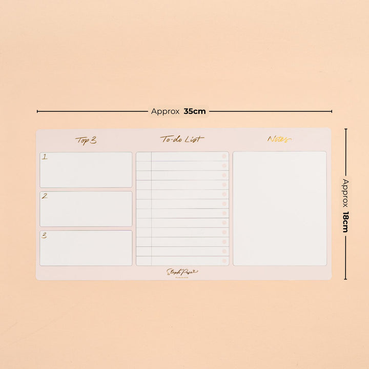 To Do List Planner Magnet - Soft Blush