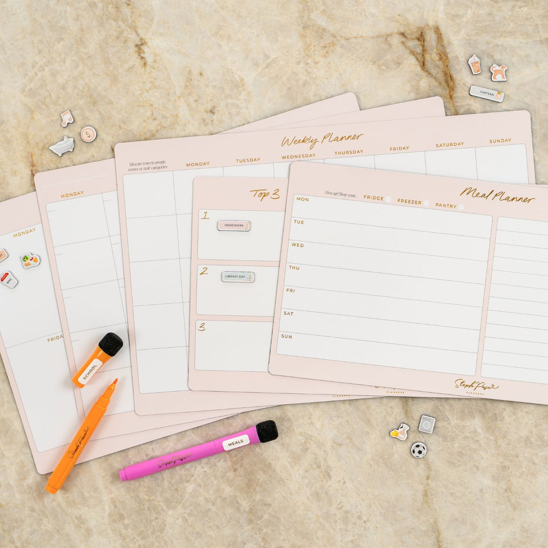 Meal Planner Magnet - Soft Blush