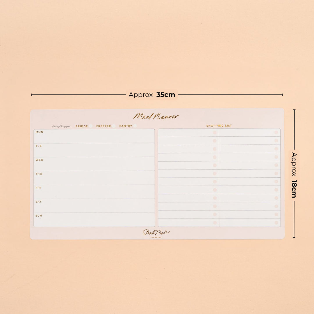Meal Planner Magnet - Soft Blush
