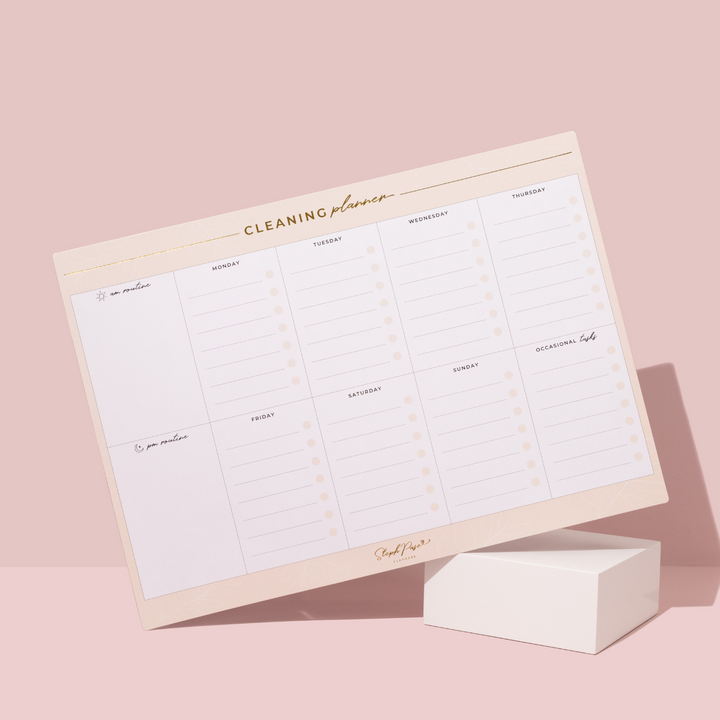 Magnetic Cleaning Planner - Beige
