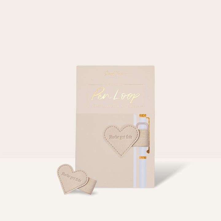 Stick-on Pen Loop - Beige