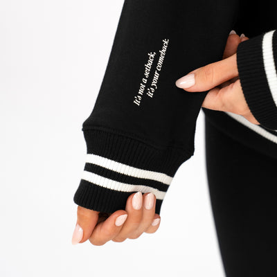 'SPP CLUB' Crew Neck Jumper - Black