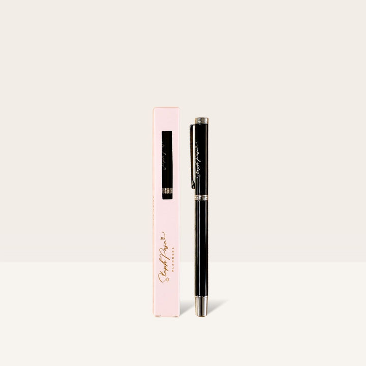 The Essential  Pen - Black w/ Silver