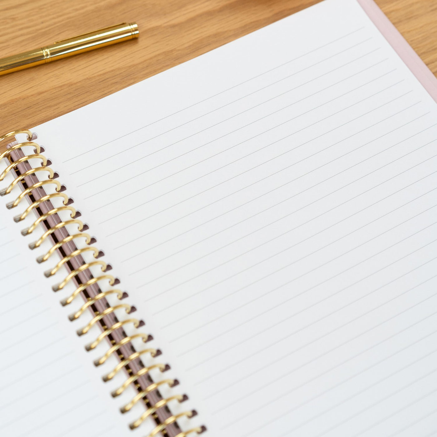 'Write it Down' A4 Notebook - Blush + Gold Spiral