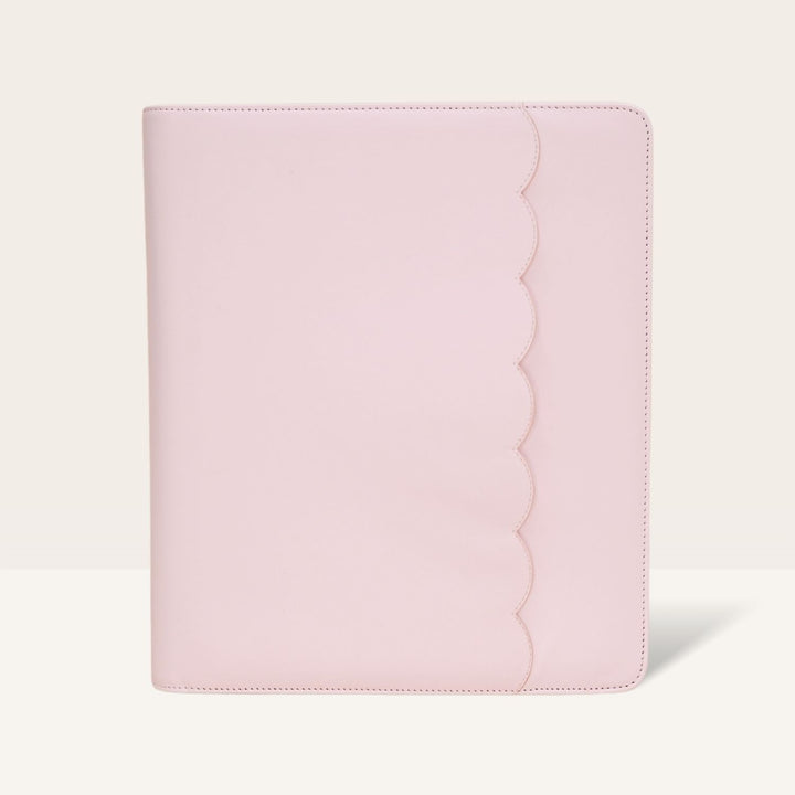 Luxe Zip-up Planner Folio - Blush - Large