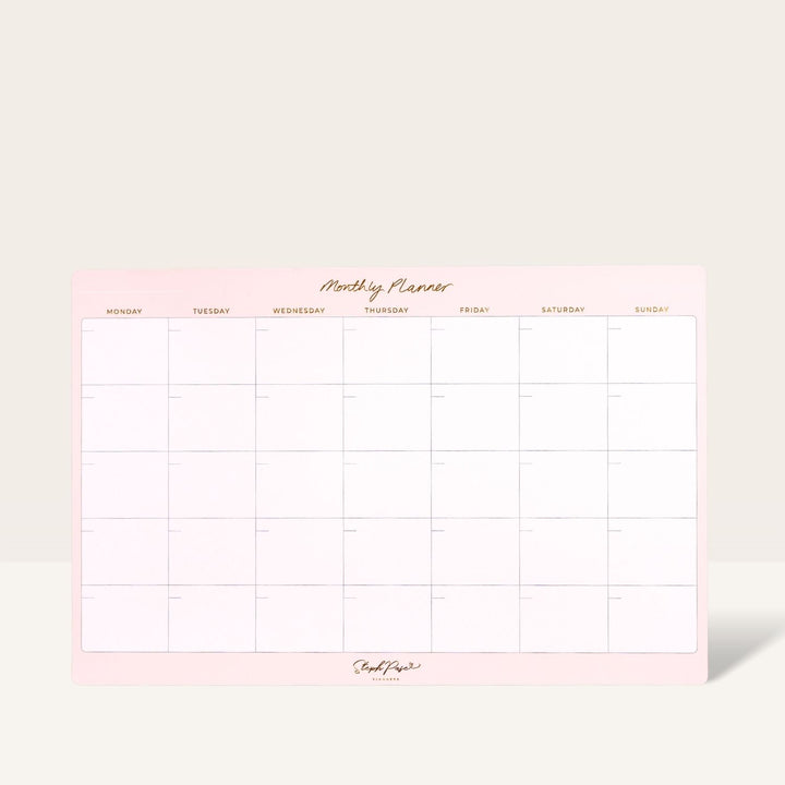 Monthly Planner Magnet - Soft Blush
