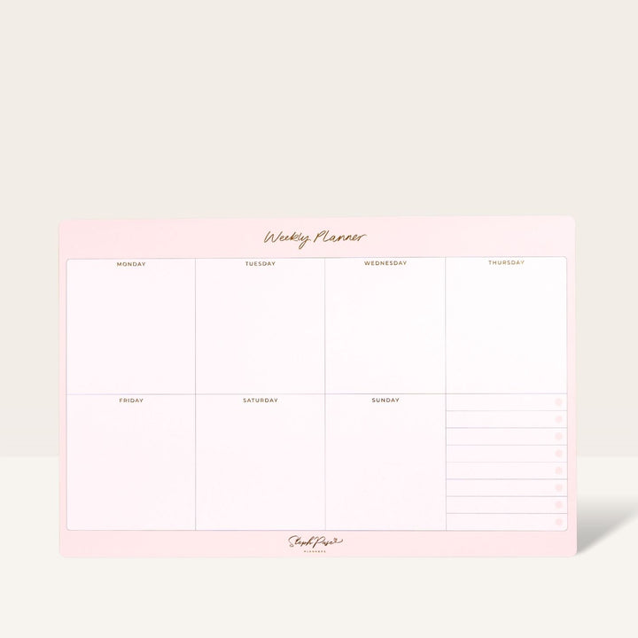 Weekly Planner Magnet - Soft Blush