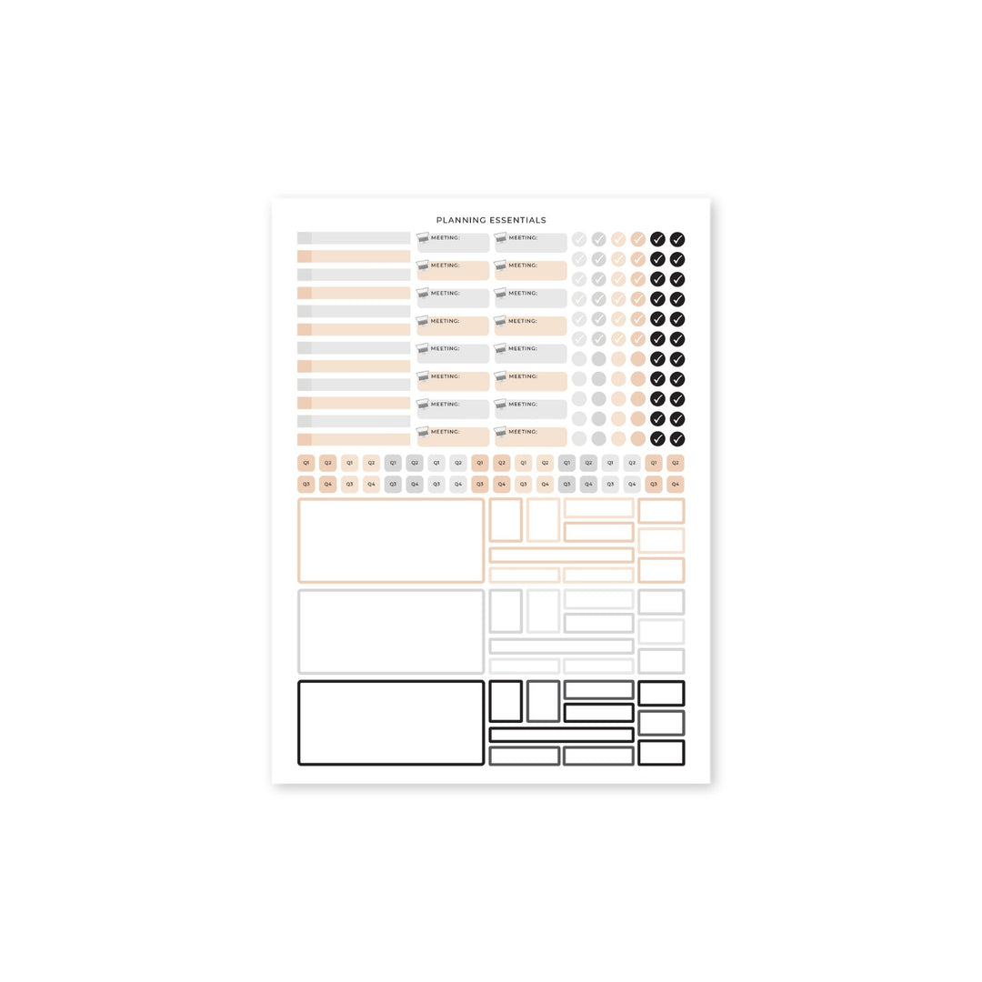 Business Planner Sticker Pack - Black