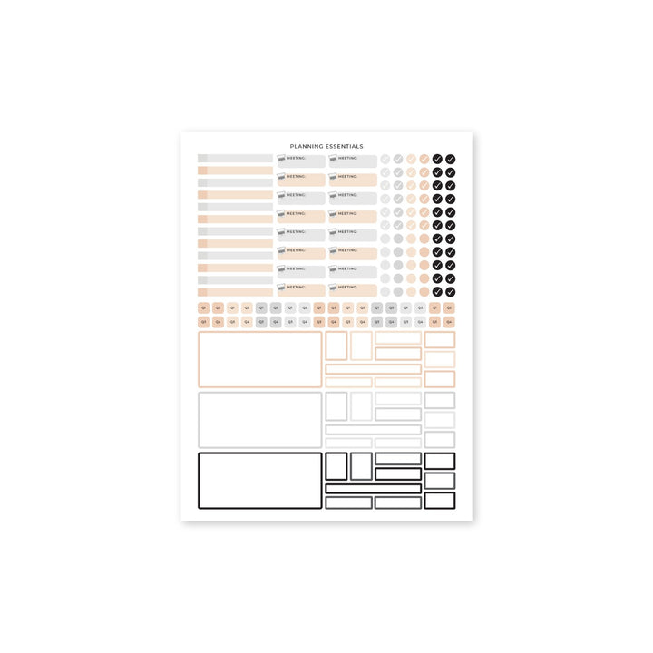 Business Planner Sticker Pack - Black