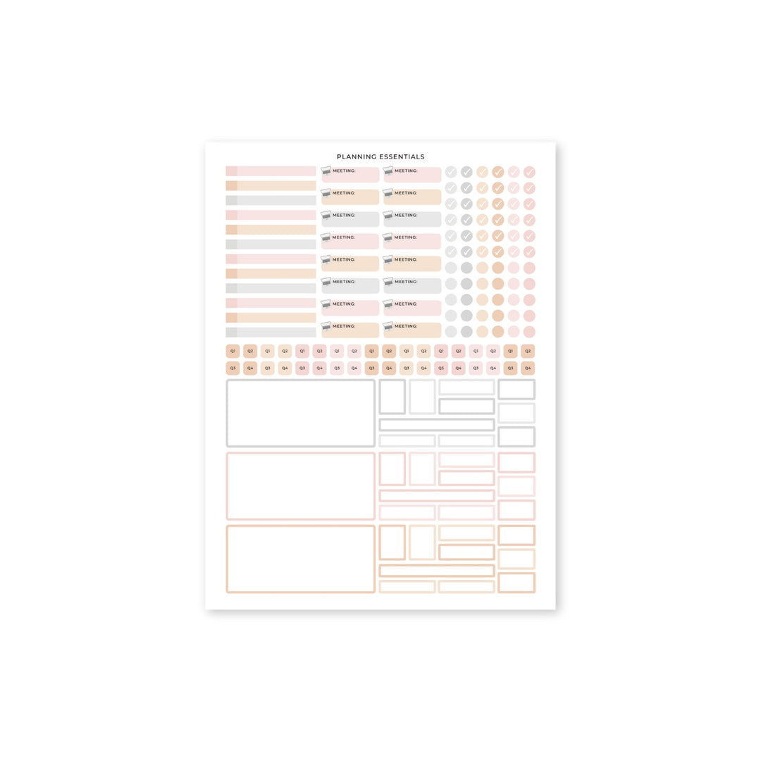 Business Planner Sticker Pack - Blush