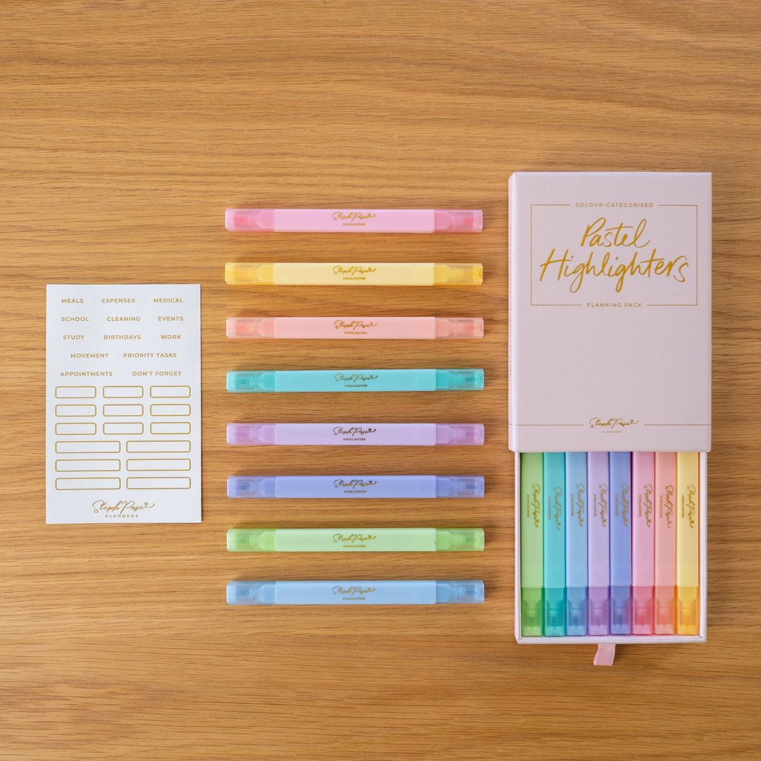 Pastel Highlighters - Planning Pack
