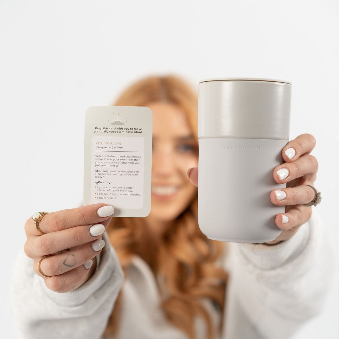 Inspirational Travel Mug - Grey