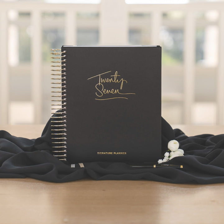 2027 Signature Weekly Planner - Black