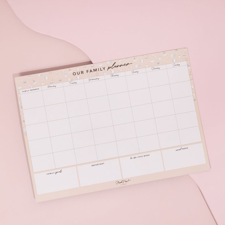 Family Planner Magnet - Beige